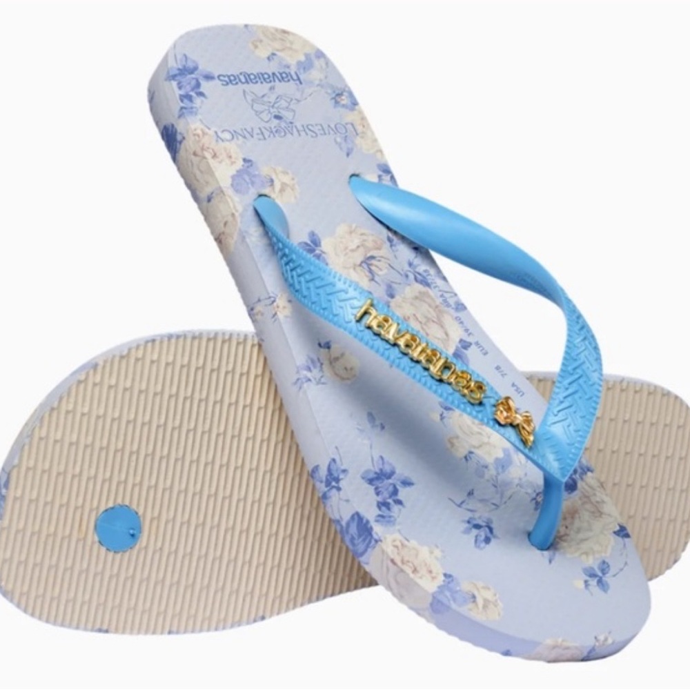 LoveShackFancy Havaianas Sandals size 9/10 - Picture 2 of 5